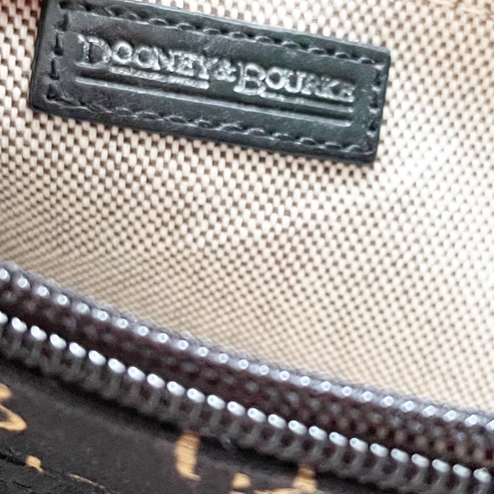 Dooney & Bourke Black Signature Print Purse - Picture 13 of 15